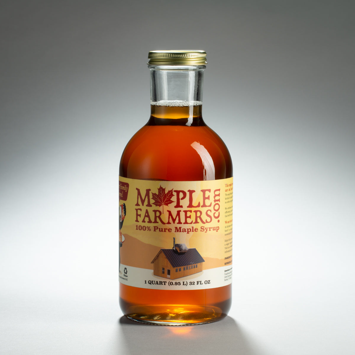 16 oz Maple Syrup Bottle with Flip Top