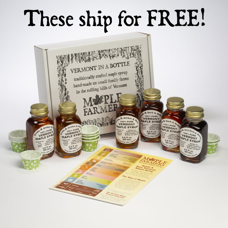 Pure Vermont Maple Syrup - six-pack sampler pack